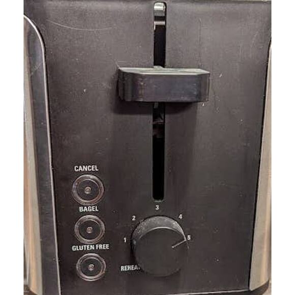 Bella 2 Slice Toaster Stainless Steel 5 Heat Settings Reheat Gluten Free Option - Picture 1 of 4